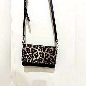 Michael Kors small, leopard print crossbody